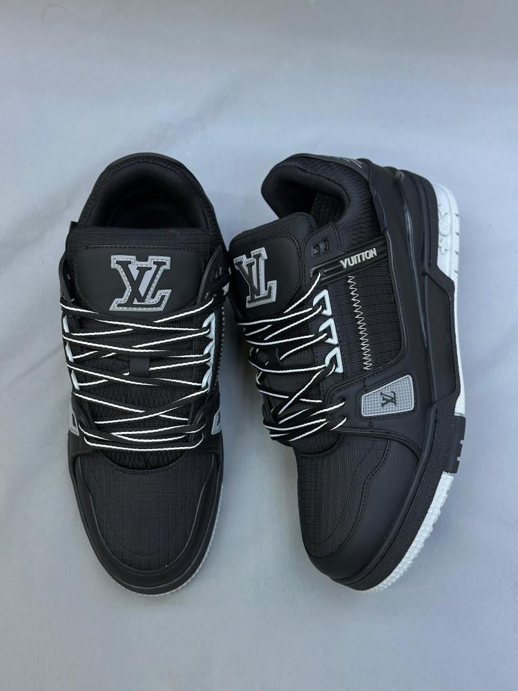 Men’s Black Sneakers Lace-Up Trainer Shoe - Image 8