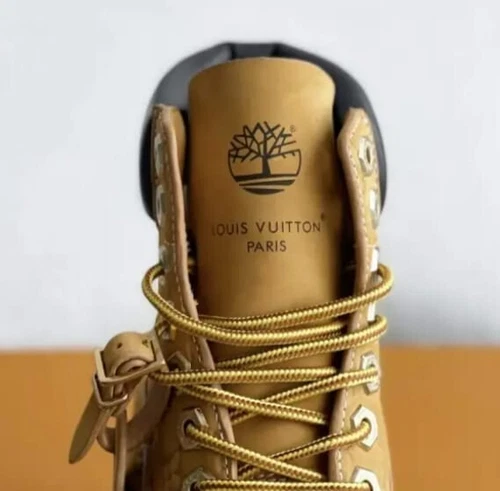 6-Inch Wheat Premium Ankle Embossed Monogram Leather Boots - Image 10