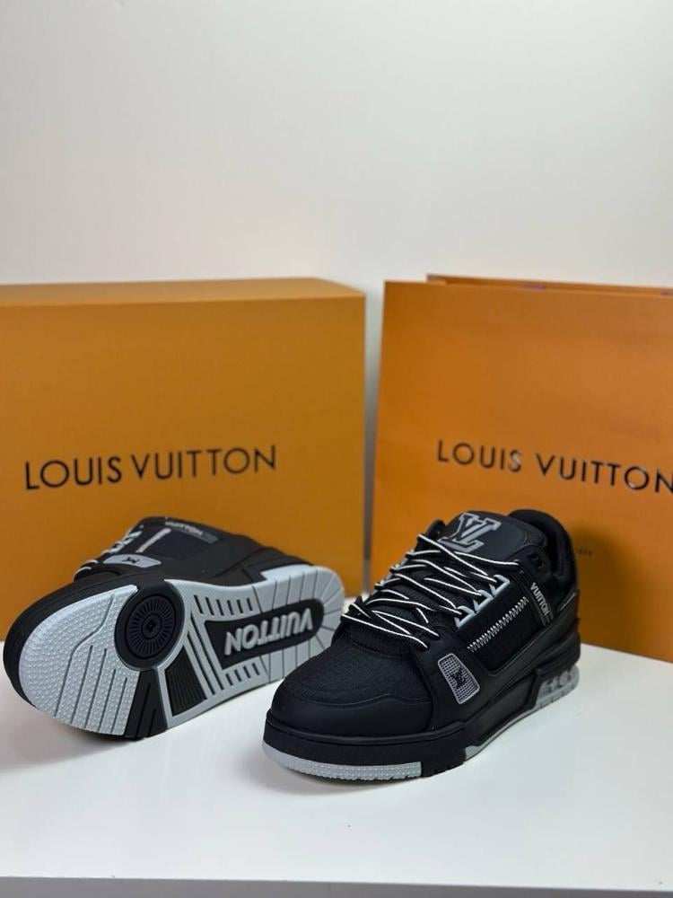 Men’s Black Sneakers Lace-Up Trainer Shoe - Image 4